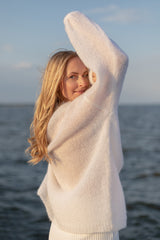 Melody Mohair Jumper White