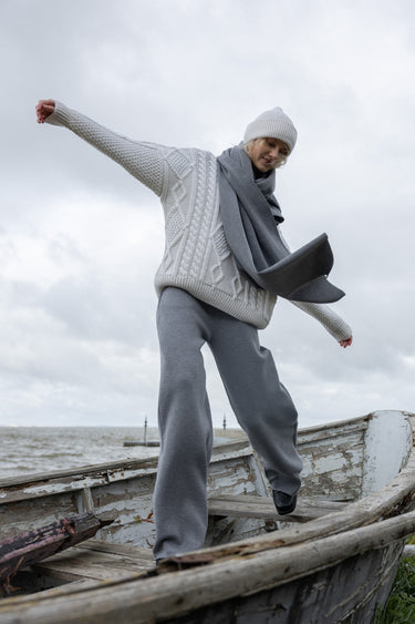 Rotondo 100% merino kepurė Balta