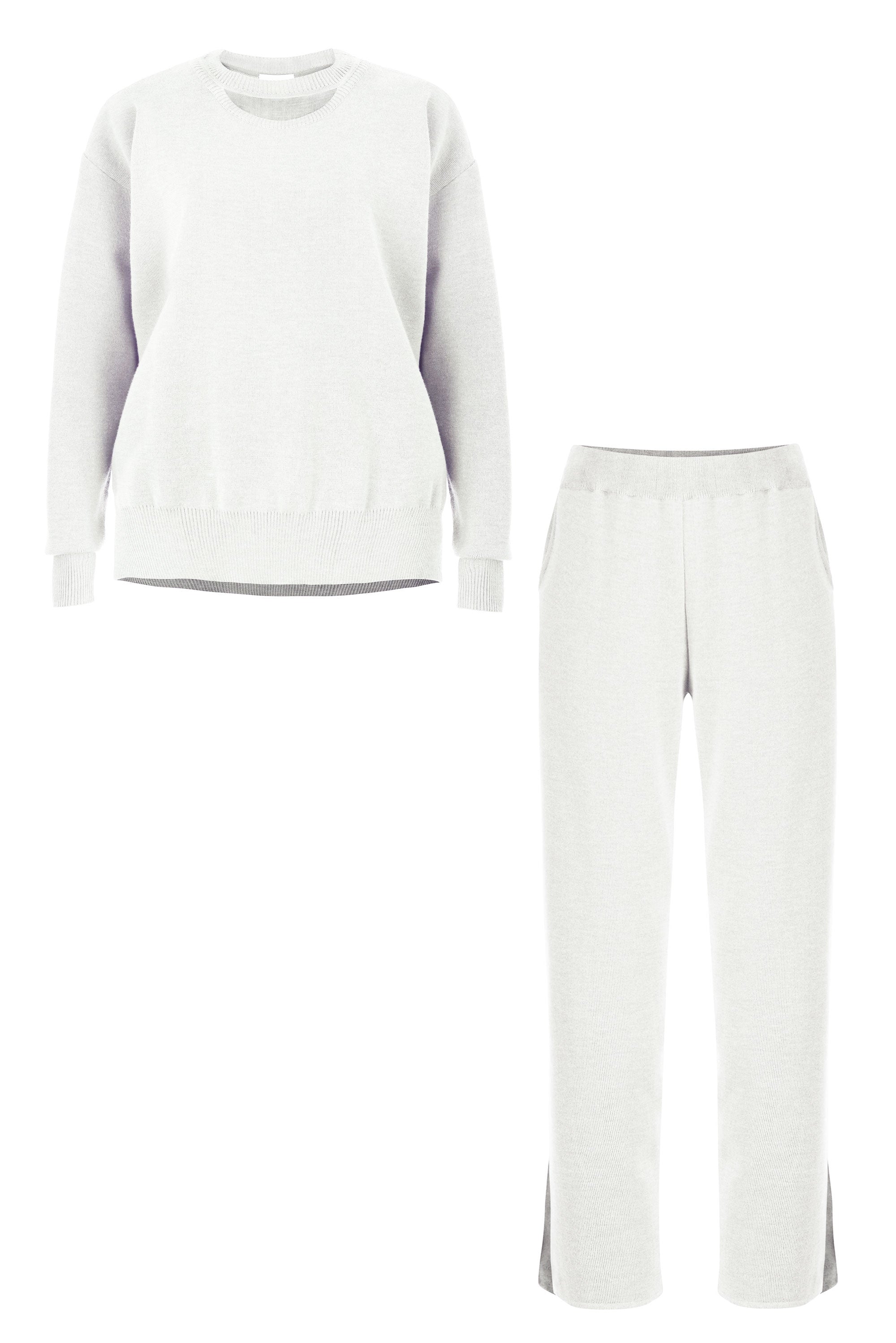 Ora & Rotondo 100% Merino Co-ord in White *Limited Edition*