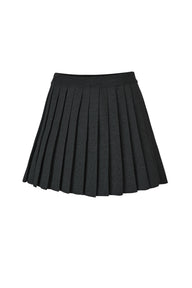 Piccolo klostuotas 100% merino mini sijonas Juoda
