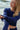 SALANIDA Merino Wool Long-sleeve Crop Top in Navy | BRERA