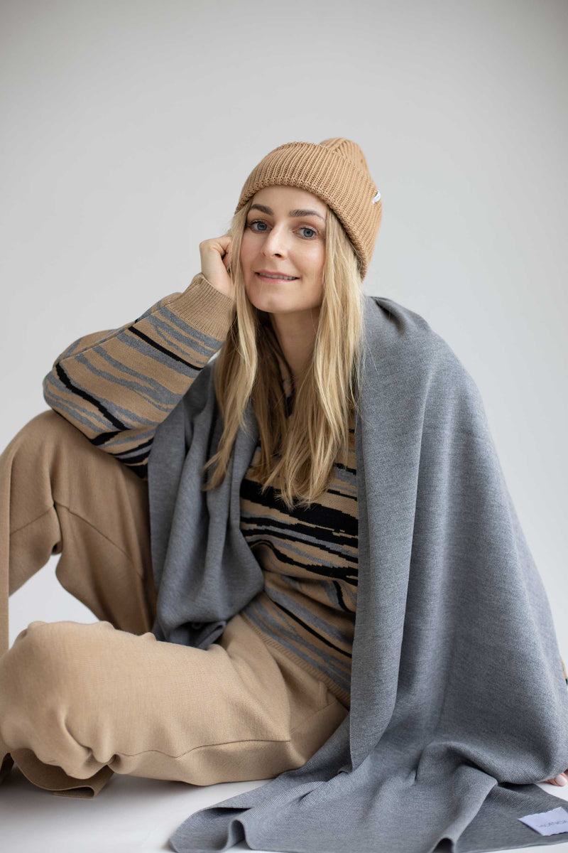 Rotondo 100% Merino Hat Beige