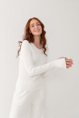 Brera Long-Sleeve Top White