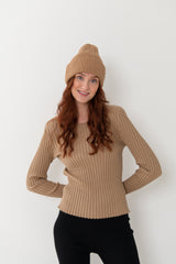 Rotondo 100% Merino Hat Beige