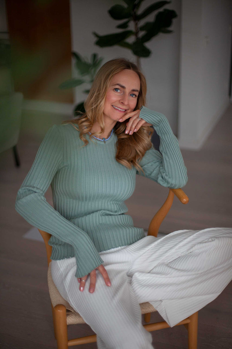 Brera 100% Merino Long-sleeve Top Mint *LIMITED EDITION*