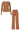 SALANIDA Ribbed Pants and Long-sleeve Co-ord in Caramel | VERA&BRERA