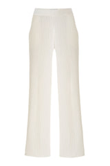 Vera Ribbed Pants White
