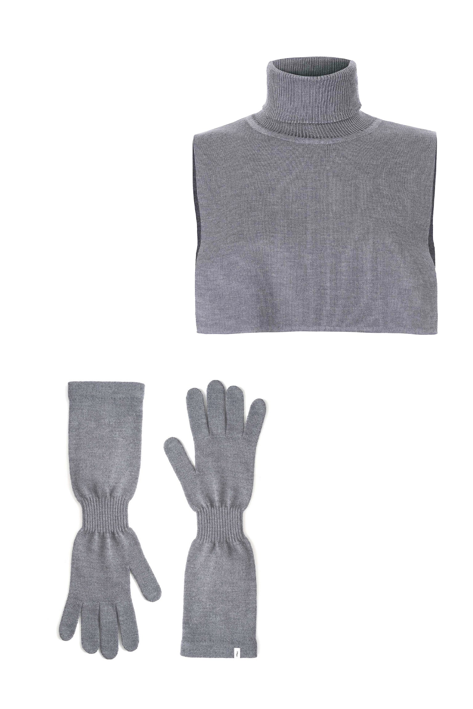 Punto & Via 100% Merino Set Light Grey